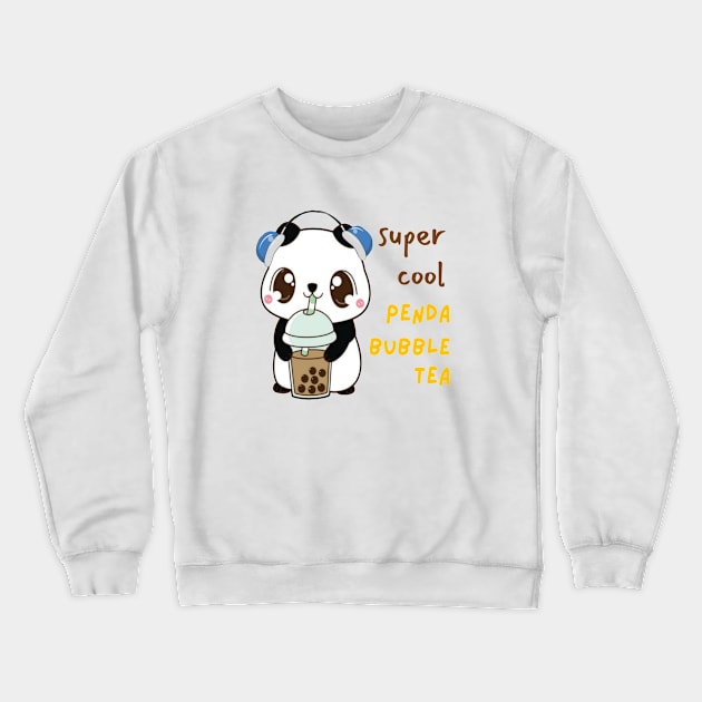 Super cool PENDA bubble tea Crewneck Sweatshirt by Color by EM